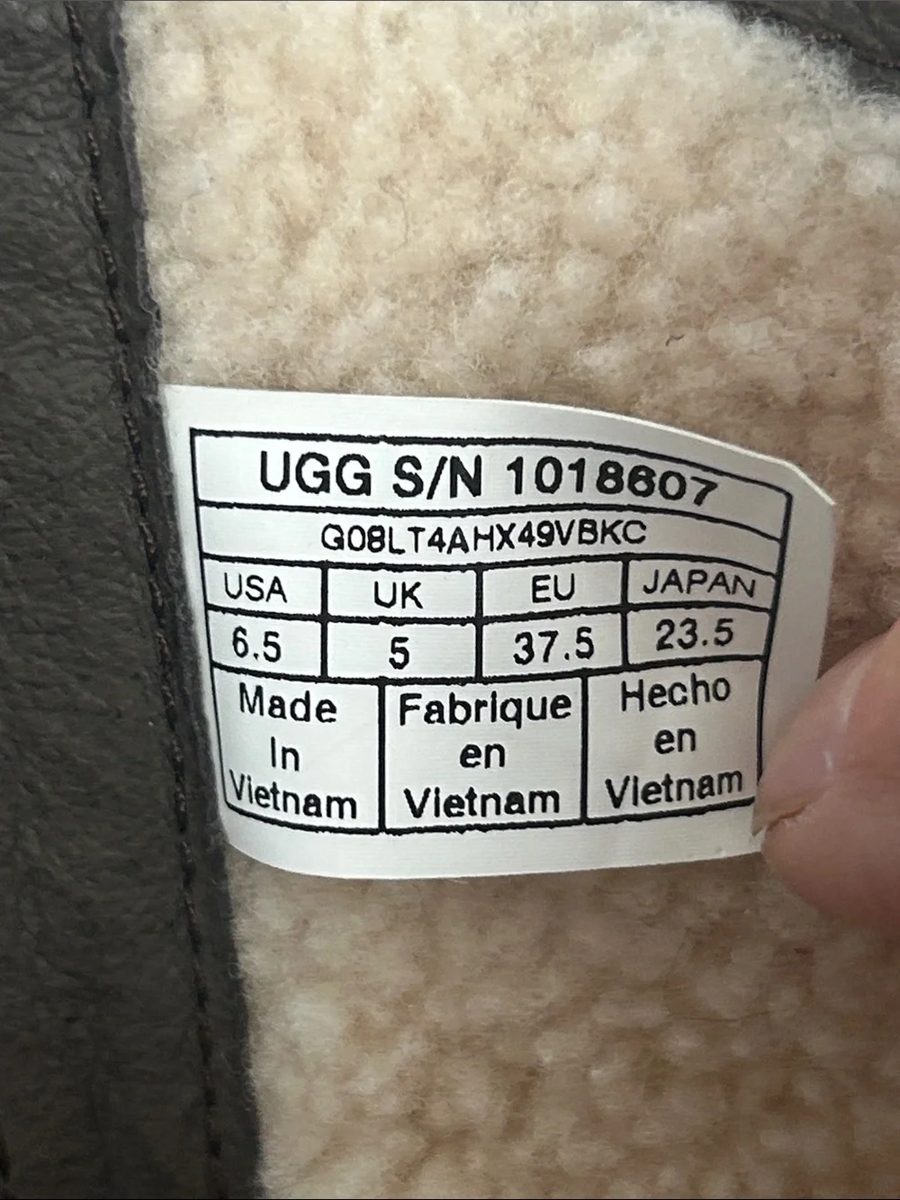 UGG Women’s Brown Suede Shearling-Lined Mid-Calf Boots Size 6.5